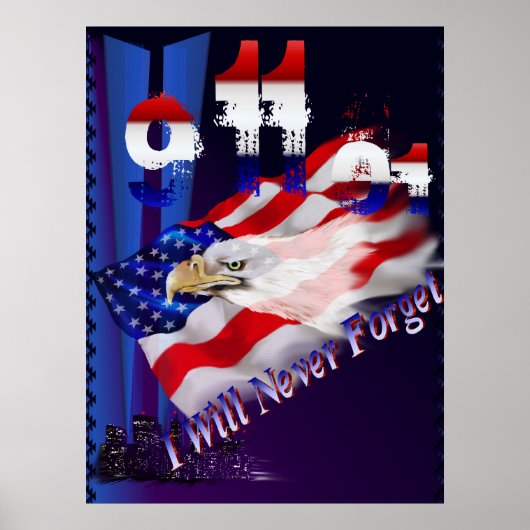 9 11私は決してポスタ忘れーしない ポスター (正面)