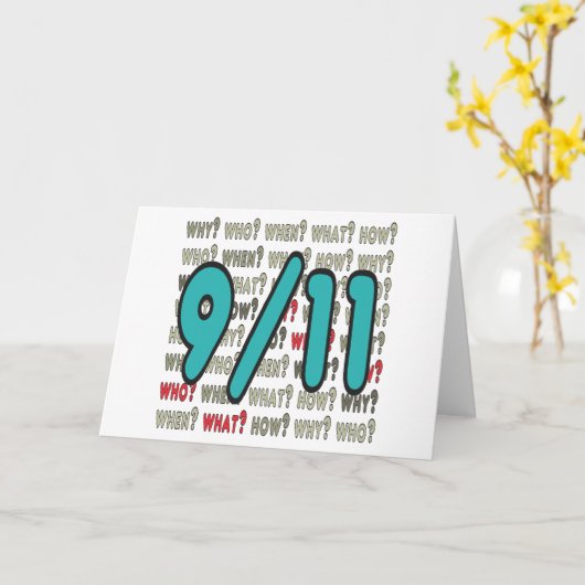 9/11陰謀 カード (黄色い花)