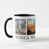 9/11"はアメリカ決して"マグを忘れません マグカップ (左)