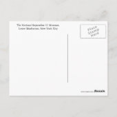 9/11 国民記念館 旅行写真 ポストカード (裏面)