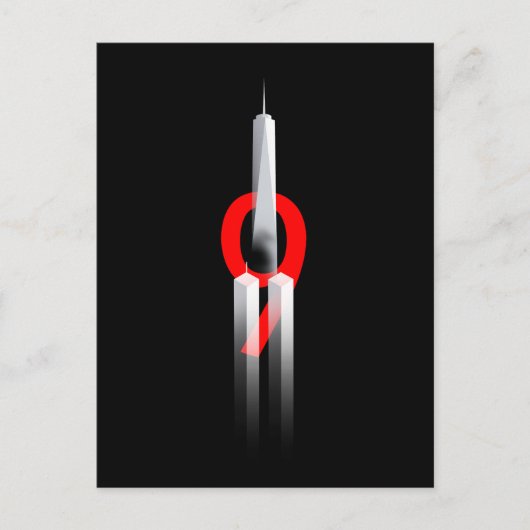 9.11 決して忘れない 2001年9月11日 追悼記念 ポストカード (正面)