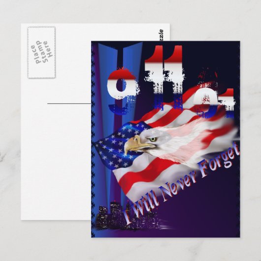 9-11-01はがき ポストカード (正面/裏面)