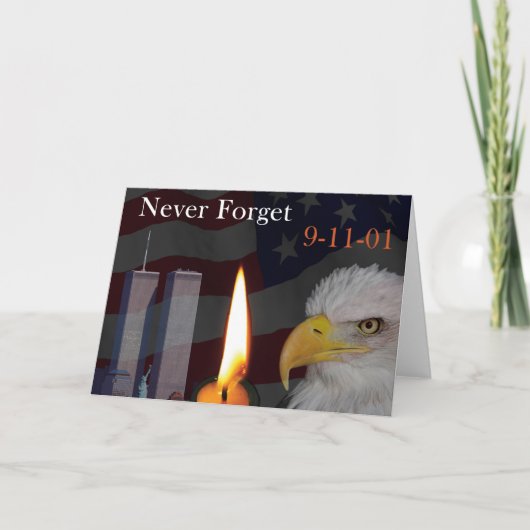 9-11-01を決して忘れない カード (正面)