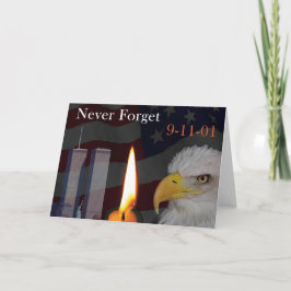9-11-01を決して忘れない カード
