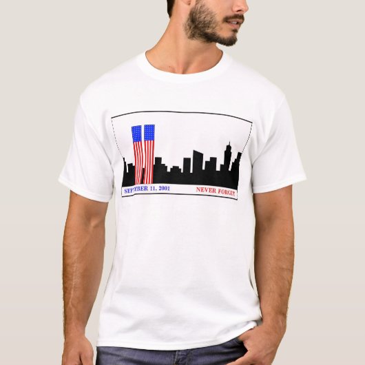 9-11-01を覚えて下さい Tシャツ (正面)