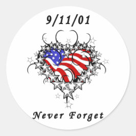 9/11/01愛国的な刺青 ラウンドシール