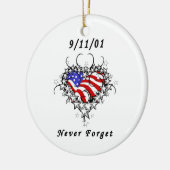 9/11/01愛国的タトゥー セラミックオーナメント (左)