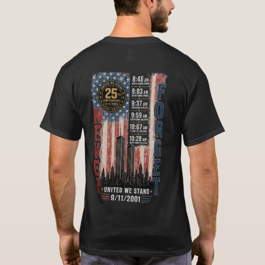 9/11 25周年記念 Tシャツ (裏面)