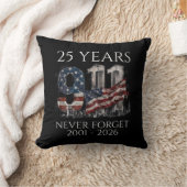 9/11 25 Years Never Forget 2001-2026 Memorial クッション (ブランケット)