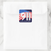 9/11 9月11日 – シールを忘れない スクエアシール (バッグ)