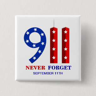 9/11 9月11日-決して忘れないで下さい- WTCピン 缶バッジ