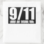 9/11 was an inside job 長方形シール (バッグ)