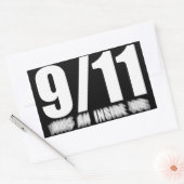 9/11 was an inside job 長方形シール (封筒)