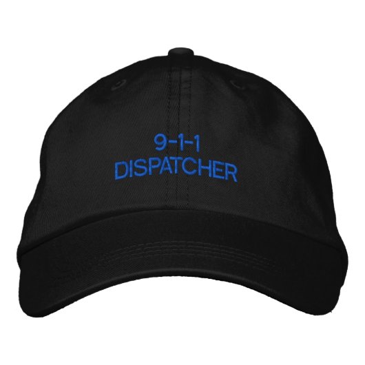 9-1-1 Dispatcher Hat 刺繍入りキャップ (正面)