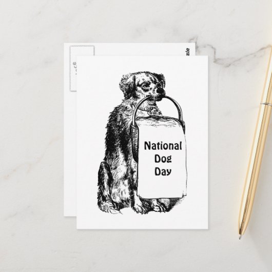 9/21-27 National Dog Week ポストカード (正面/裏面インサイチュ)