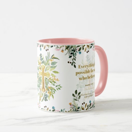 9:23をマークする信じ人のすべての可能 マグカップ (正面右)