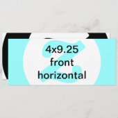 9.25水平招待状x 4 招待状 (正面/裏面)