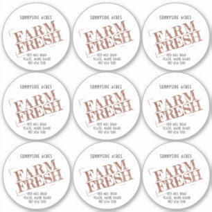 9 2.5インチレッドファームのフレッシュヴィンテージスタイル製品 シール