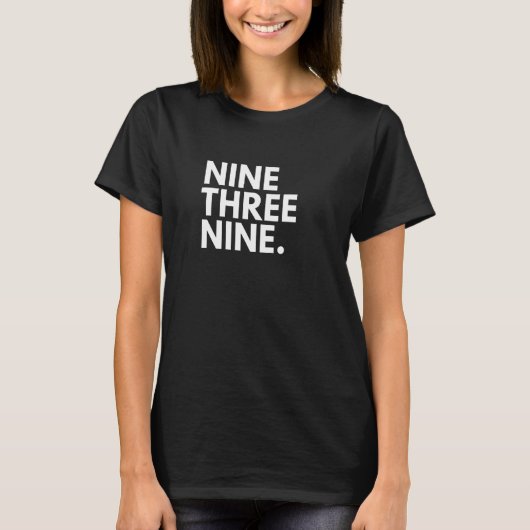 9 3 9エリアコード939 Puerto Rico US USA Tシャツ (正面)