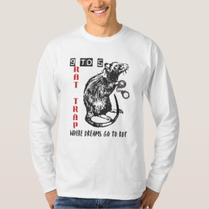 9~5ラットトラップアンチ作業用ラット(手錠) Tシャツ