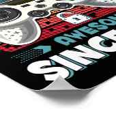 9 9年BDayソンボーイおもしろいゲーマー9年9年Bir ポスター (角)