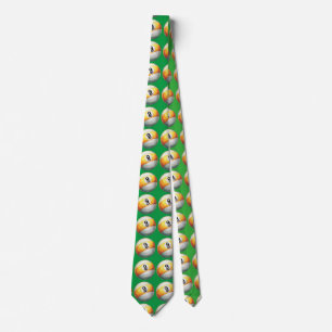 9 ball Art Pattern Green Tie ネクタイ