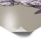 9 Chibi Astronaut Kittens Space Crew フォトプリント (角)