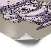 9 Chibi Astronaut Kittens Space Crew ポスター (コーナー)