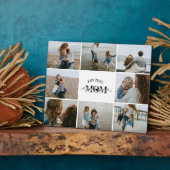 9 Custom Photo Collage Best Mom Ever  フォトプラーク (側面)