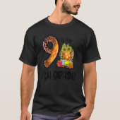 9 Is For 9th Grade Leopard Pumpkin Teacher Fall Th Tシャツ (正面)