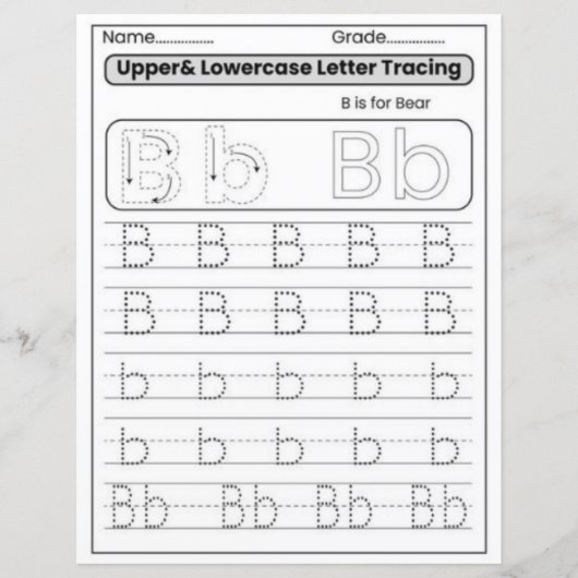 9 Learn To Spell Letter B Teacher Home Schooling (正面)