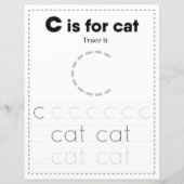 9 Learn To Spell Letter C Teacher Home Schooling (正面)