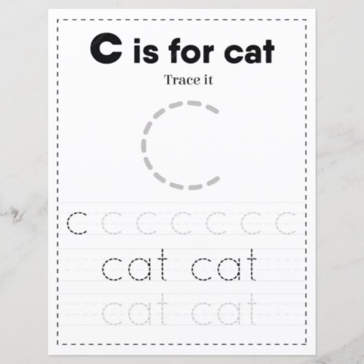 9 Learn To Spell Letter C Teacher Home Schooling (正面)