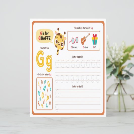 9 Learn To Spell Letter G Teacher Home Schooling (スタンド正面)