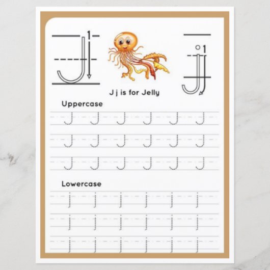 9 Learn To Spell Letter J Teacher Home Schooling (正面)