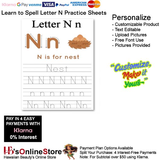 9 Learn To Spell Letter N Teacher Home Schooling