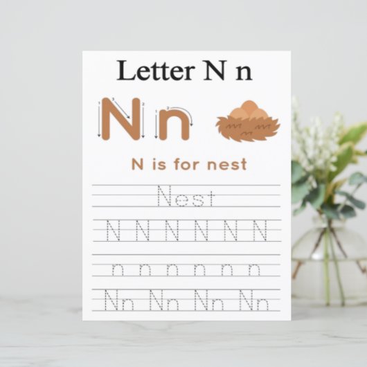 9 Learn To Spell Letter N Teacher Home Schooling (スタンド正面)