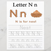 9 Learn To Spell Letter N Teacher Home Schooling (正面)