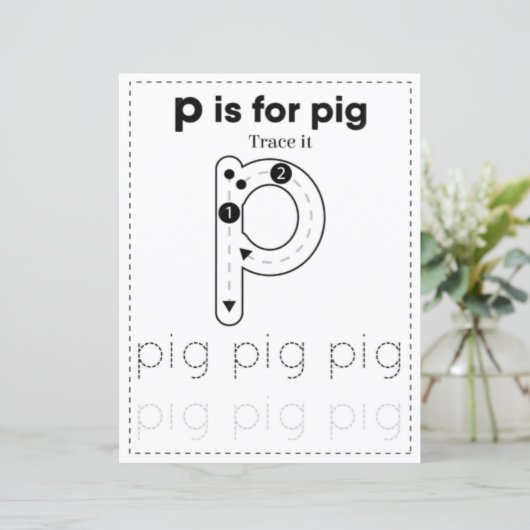 9 Learn To Spell Letter P Teacher Home Schooling (スタンド正面)