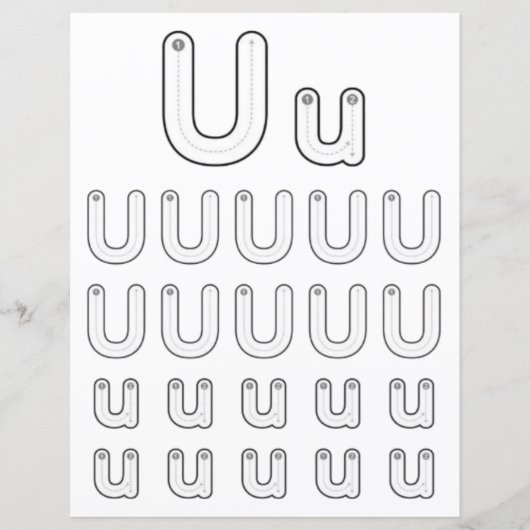 9 Learn To Spell Letter U Teacher Home Schooling (正面)