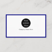 9 Modern Blue Promote Company Brand Name 名刺 (裏面)