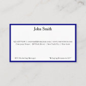 9 Modern Blue Promote Company Brand Name 名刺 (正面)