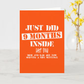 9 Months Inside カード (黄色い花)