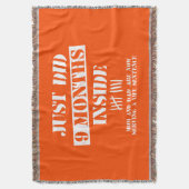 9 Months Inside スローブランケット (正面縦)