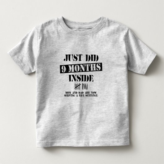 9 Months Inside トドラーTシャツ (正面)