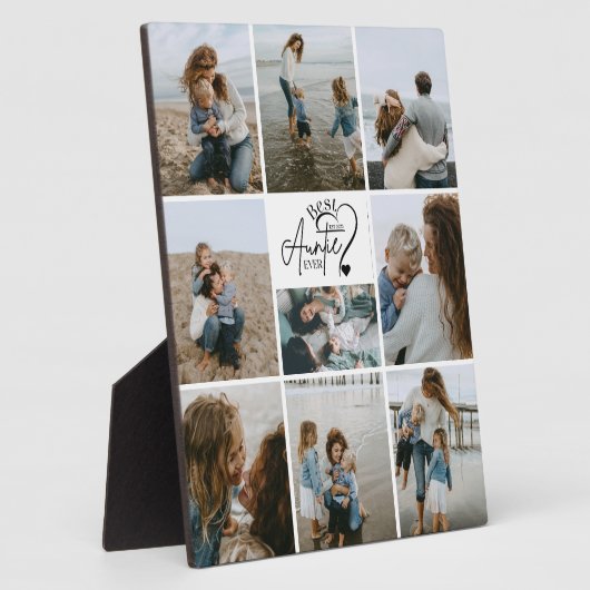 9 Personalized Best Aunt Photo Collage フォトプラーク (側面)