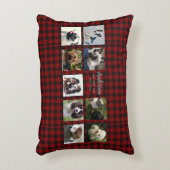 9 PET写真コラージバッファロープレイドインスタグラムギフト アクセントクッション (正面(垂直))