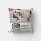 9 Photo Christmas Cookies for 2 Pregnancy  クッション (正面)