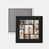 9 Photo Collage Template  マグネット (正面/裏面)
