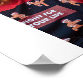 9 Photo Custom Personalized Collage ポスター (角)